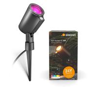 Steinel LED Picchetto Spot Garden SC 24V, 16 milioni di colori, RGBWW, controllo via app, rilevatore di movimento, impermeabile IP65, come punto per piante o luci per sentieri