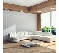 Steinhauer Applique a LED Lido, grigio acciaio, metallo, 2.700 K Steinhauer