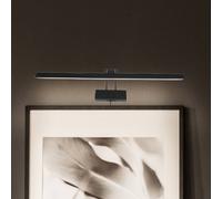 Steinhauer Applique a LED Litho, nera, metallo, CCT, larghezza 60 cm Steinhauer