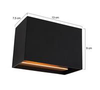 Steinhauer Applique a LED Muro 3365, nero, angolare, G9, 2.700 K Steinhauer
