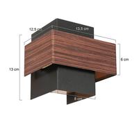 Steinhauer Applique a LED Muro 3367, effetto legno, up/down, G9, 2.700 K Steinhauer