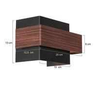 Steinhauer Applique a LED Muro 3368, effetto legno, up/down, G9, 2.700 K Steinhauer