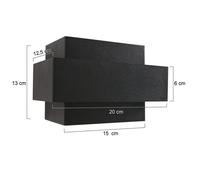 Steinhauer Applique a LED Muro 3368, nero, up/down, G9, 2.700 K Steinhauer