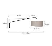 Steinhauer Applique in tessuto Elegant Classy nero/fango Steinhauer