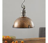 Steinhauer Lampada a sospensione Bikkel in rame marrone dal look industriale Steinhauer
