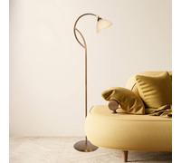 Steinhauer Piantana Anthea, bronzo, crema, metallo, vetro, E27 Steinhauer