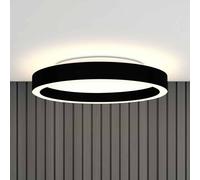 Steinhauer Plafone LED Ringlux, nero, Ø 40 cm, metallo, 2.700 K Steinhauer