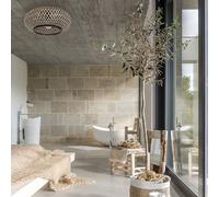 Steinhauer Plafoniera di bambù Maze, nero-naturale Steinhauer