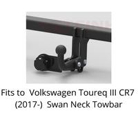 Steinhof Barra Di Traino Per Volkswagen Toureq III CR7 2017- Con Relè 7 Pin V162