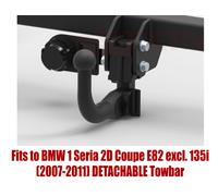 Steinhof Braccio Traino Rimovibile Per BMW Serie 1 E82 Coupe 2007-11 Con 7 Pin