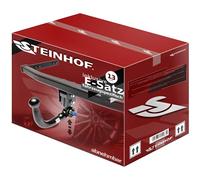 STEINHOF Gancio di traino estraibile compatibile con Audi A4 B9 8W Berlina 12.2015-11.2019 + kit elettrico 13-poli specifico