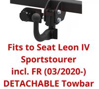 Steinhof Gancio Traino Seat Leon IV Sportstourer 2020- 7 Pin Bypass Relay S123