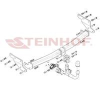Gancio di traino estraibile per Nissan Qashqai J12 2021- + kit el. 7-poli spec