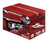 STEINHOF Nuovo gancio di traino estraibile orizzontale compatibile con Fiat Fiorino 08.2016-2020 con 7-poli kit elettrico universale