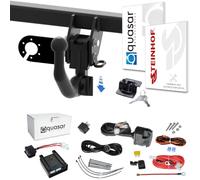 STEINHOF Nuovo gancio di traino estraibile verticale compatibile con BMW BMW Serie 5 Touring/SW VII G31 dal 06/2017 con kit elettrico specifico 13-poli