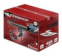 STEINHOF Nuovo gancio di traino estraibile verticale compatibile con Jaguar F-Pace X761 09.2015-05.2017 con 13-poli kit elettrico universale
