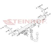 Gancio di traino estraibile per Renault Captur 2020- + kit el. 7-poli spec