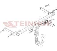 Gancio di traino fisso per VW Golf VIII Due volumi 2019- + kit el. 7-poli spec