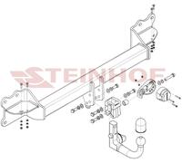 Gancio di traino estraibile per VW Touareg CR7 III 2018- + kit el. 7-poli spec
