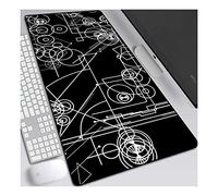 Steins Gate Tappetino Mouse Gaming, Grande Anime Mouse Pad XXL 800x300mm Confortevole, Lavabile, 3mm Antiscivolo Tappetino per mouse Scrivania Supporto per Ufficio, Adatto per computer e PC, A