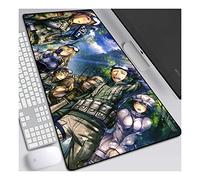Steins Gate Tappetino Mouse Gaming, Grande Anime Mouse Pad XXL 900x400mm Confortevole, Lavabile, 3mm Antiscivolo Tappetino Scrivania Supporto per Ufficio Computer, Adatto per computer e PC, F