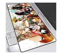 Steins Gate Tappetino per XXL Mouse da Gioco - Gaming Mousepad Extra Grande 800 x 300mm - Pad 3mm con Base in Gomma Antiscivolo - Spessore 3mm Anime Tappetino Mouse, A