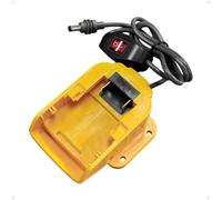 Steinwhale Caricabatterie alimentato a batteria per Starlink Mini, compatibile con batterie DeWalt, uscita 60 W 20 V/3 A con interruttore on/off, jack sigillato a botte CC, portatile per esterni e di