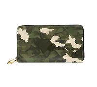 STejar Portafoglio delle donne del camuffamento dell'esercito, pochette di grande capacità di pelle, pochette del telefono cellulare delle donne, titolare della carta di credito., nero, taglia unica,