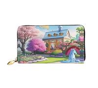STejar Portafoglio donna fiaba unicorno, pochette in pelle di grande capacità, pochette per telefono cellulare da donna, porta carte di credito., nero, taglia unica, moderno, Nero , Taglia unica,