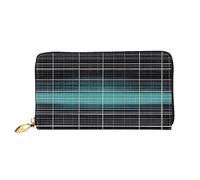 STejar Portafoglio donna spaziale linea dimensionale, pochette in pelle di grande capacità, pochette per telefono cellulare da donna, porta carte di credito., nero, taglia unica, moderno, Nero ,