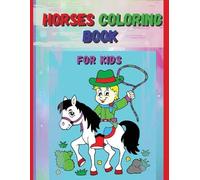 Stela Horses Coloring Book For Kids (Tascabile)
