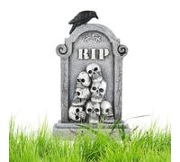 Stele di Halloween | Pietre Tombali di Halloween RIP - Pietre Tombali Spaventose Accessori per Artigianato Pannelli Esterno Giardino Cortile Festa Cimitero