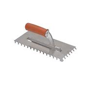 Stele geneigte Frattone Dentato 10 mm manico in gomma 28 X 13 mm