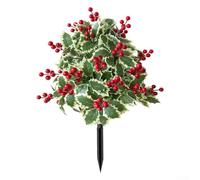 Steli artificiali a bacca rossa per decorazioni natalizie, perfetti per ghirlande, paesaggi da tavola per le vacanze invernali e fotografie di eventi
