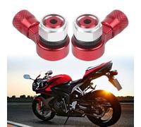 Steli della valvola per pneumatici specifici per moto, costruiti in lega di alluminio per un uso e una stabilità a lungo termine (rosso)