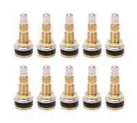Steli delle Valvole del Pneumatico, Stelo della Valvola del Pneumatico Ad Alta Pressione, 10 Pz Aria Liquido Tubeless Valvola Della Gomma Stelo In Ottone 1 7/8in TR618A per Trattore 0.625in Foro Della