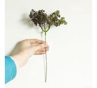 Steli di bacche artificiali con 5 teste, adatti per decorazione di matrimoni, casa, uso esterno, design realistico, fiori finti con struttura leggera (viola)