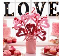 Steli floreali di San Valentino, talee di bacche rosse a forma di cuore, confezione da 5 pezzi per decorazioni domestiche e appuntamenti (2)