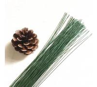 Steli per Fiori,Gambo Floreale Filo 18# Diametro 1,2mm 36cm Lunghezza Carta Ricoperta Fiori Artificiali Steli Rami Ramoscelli Filo di Ferro for Fai da Te Accessorio for Fiori in Nylon(Green 1.2mm 30pc