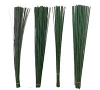 Steli per Fiori,Gambo Floreale Filo 1mm 2/3/4/5mm 40/60cm Verde scuro Filo Fiori di seta Stelo Fai da te Fatto a mano Ghirlanda decorativa Rami di fiori artificiali Artigianato del fiorista(3mm L 40cm