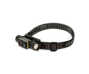 STELIOS: Lampada da testa ricaricabile 15W / 1500 lumen con luce UV 365nm e cala
