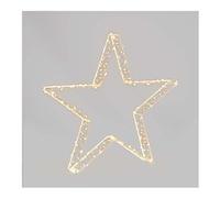Stella 2 giochi di luce (37x5cm) 240 luci - MICROLED Bianco caldo IP44 Bianco 78338