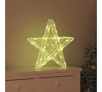 Stella 3D 50 LED Bianco caldo 55 x 53.5 x 10 cm Acrilico