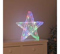Stella 3D 50 LED Multicolore 55 x 53.5 x 10 cm Acrilico