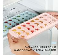 Stella a 24-cavità Star Moon Forma del cuore Ghiaccio Stampo di Silice Gel Ice