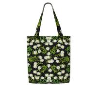 Stella alpina alpina svizzera floreale,Borse della spesa riutilizzabili, borse per la spesa, borsa a tracolla in tela di grande capacità