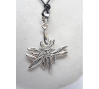 Stella Alpina : Ciondolo in Argento 925 con Fiore Pendente- Alpini Alpi Montagna