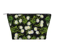 Stella alpina svizzera floreale, Borsa da toilette Borsa per trucco Borsa per cosmetici Borsa da toilette da viaggio portatile