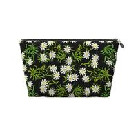 Stella alpina svizzera floreale, Borsa da toilette Borsa per trucco Borsa per cosmetici Borsa da toilette da viaggio portatile