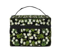 Stella alpina svizzera floreale, Borsa per il trucco Borsa per cosmetici Borsa da viaggio portatile da viaggio Astuccio per matite